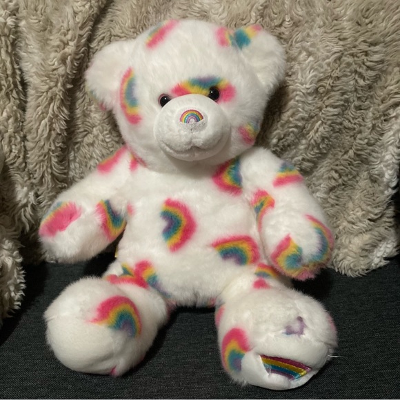 Build-A-Bear Other - Build A Bear Workshop Season of Hugs Summer Hugs Bear Rainbow Embroidered Bear